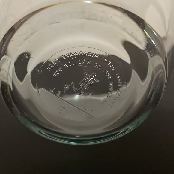 8” Anchor Hocking 2 Quart Clear Glass Mixing Bowl Bakeware Kitchen - Picture 3 of 3